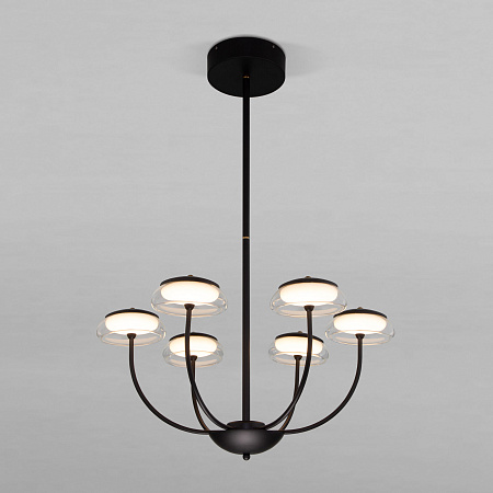 Люстра на штанге светодиодная Eurosvet Fungo 50388 LED черный a068861 Люстра на штанге светодиодная Eurosvet Fungo 50388 LED черный a068861