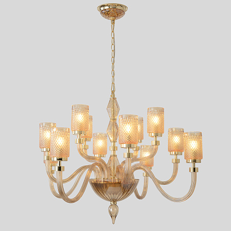 Люстра подвесная Crystal Lux SILVESTRO SP12 AMBER Люстра подвесная Crystal Lux SILVESTRO SP12 AMBER