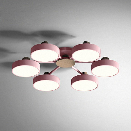 Люстра потолочная светодиодная Imperiumloft MOVE 6 Pink 178255-26 Люстра потолочная светодиодная Imperiumloft MOVE 6 Pink 178255-26