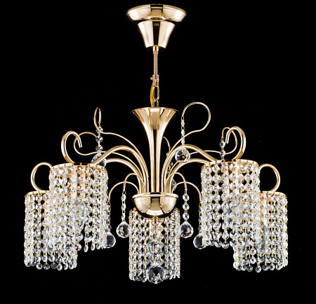 Хрустальная люстра Freya Leona FR1127-PL-05-G Хрустальная люстра Freya Leona FR1127-PL-05-G