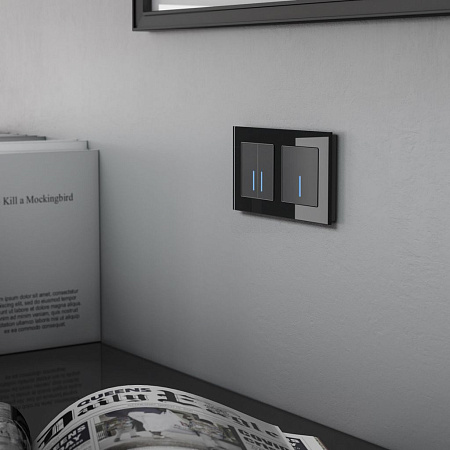 Сенсорный выключатель одноклавишный с подсветкой 1000 Вт Werkel W4510008 a057678 Сенсорный выключатель одноклавишный с подсветкой 1000 Вт Werkel W4510008 a057678