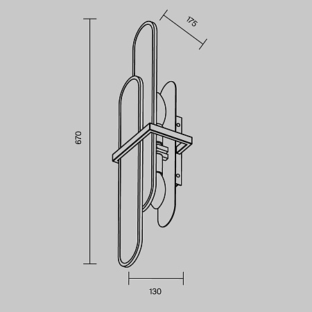 Светильник настенный Maytoni Marmo MOD099WL-02G1 Светильник настенный Maytoni Marmo MOD099WL-02G1