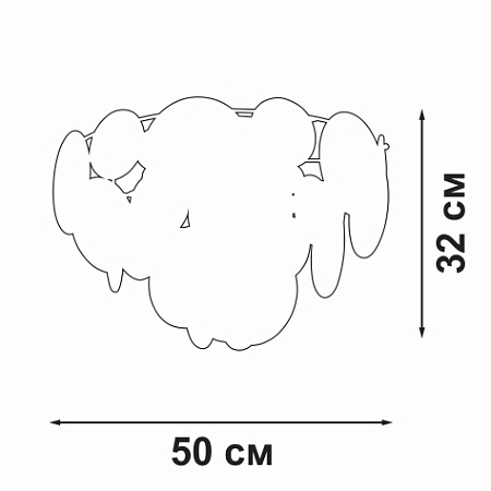 Люстра потолочная Vitaluce V5828-8/6+1PL Люстра потолочная Vitaluce V5828-8/6+1PL