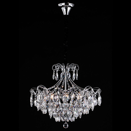 Хрустальная люстра Eurosvet Crystal 10080/6 хром/прозрачный хрусталь Strotskis 00000081824 Хрустальная люстра Eurosvet Crystal 10080/6 хром/прозрачный хрусталь Strotskis 00000081824