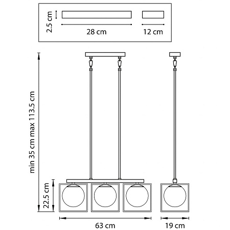 Потолочная люстра Lightstar Gabbia 732137 Потолочная люстра Lightstar Gabbia 732137