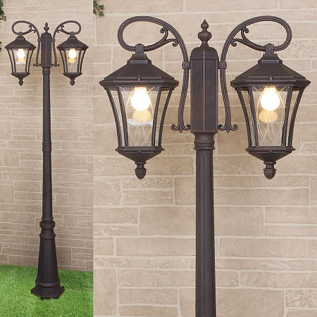 Уличный светильник Elektrostandard Virgo GLXT-1450F/2 капучино a031925 Уличный светильник Elektrostandard Virgo GLXT-1450F/2 капучино a031925