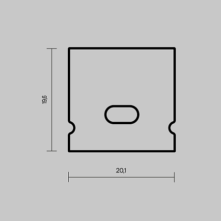 Комплект заглушек (для профиля 20×20) 2 шт., Maytoni ALM-2020-EC 642072 Комплект заглушек (для профиля 20×20) 2 шт., Maytoni ALM-2020-EC 642072