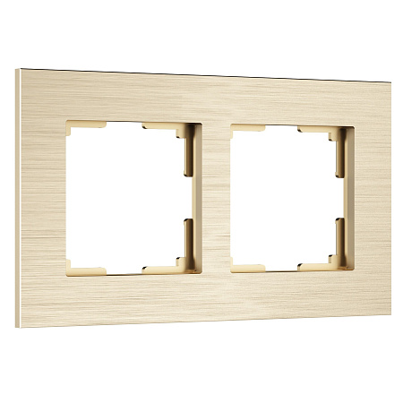 Рамка на 2 поста Werkel AluMax шампань W0023511 a066334 Рамка на 2 поста Werkel AluMax шампань W0023511 a066334