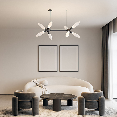 Люстра на штанге Eurosvet Covalent 30180 черный a069156 Люстра на штанге Eurosvet Covalent 30180 черный a069156