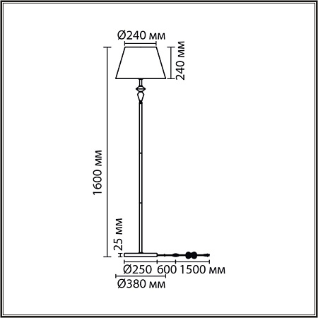 Торшер Lumion VERMONT 8274/1F Торшер Lumion VERMONT 8274/1F