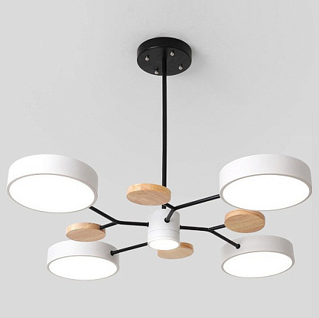 Люстра на штанге светодиодная Imperiumloft MEADE 5 lamps White MEADE-01 207858-26 Люстра на штанге светодиодная Imperiumloft MEADE 5 lamps White MEADE-01 207858-26