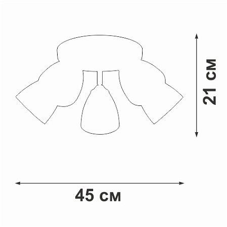 Люстра потолочная Vitaluce V4355-0/5PL Люстра потолочная Vitaluce V4355-0/5PL