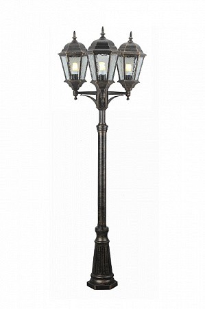 Уличный парковый светильник Arte Lamp Genova A1207PA-3BN Уличный парковый светильник Arte Lamp Genova A1207PA-3BN