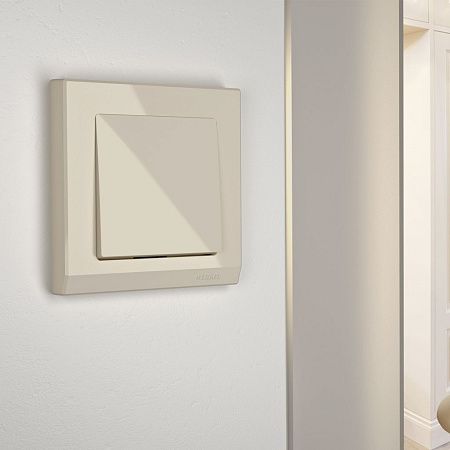 Перекрестный переключатель одноклавишный слоновая кость Werkel W1113003 4690389155581 a051476