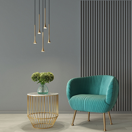 Светильник подвесной светодиодный Elektrostandard Hall 50314 LED 5W 4000K латунь a068820 Светильник подвесной светодиодный Elektrostandard Hall 50314 LED 5W 4000K латунь a068820