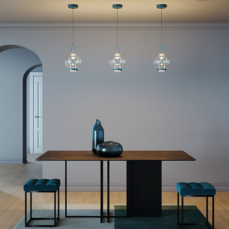 Светильник подвесной светодиодный Eurosvet Frasco 50267/1 LED синий a069345 Светильник подвесной светодиодный Eurosvet Frasco 50267/1 LED синий a069345