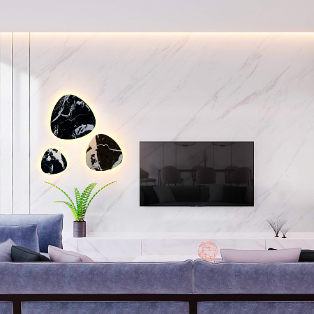 Светильник настенный светодиодный Crystal Lux BILBAO AP12W LED D500 BLACK