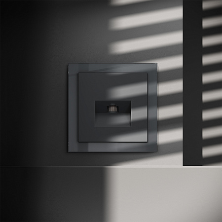 Розетка компьютерная встраиваемая VOLTUM S70 RJ45 кат.6, (графит) VLS060107 Розетка компьютерная встраиваемая VOLTUM S70 RJ45 кат.6, (графит) VLS060107