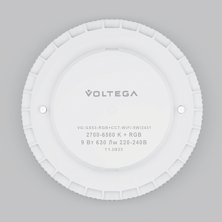 Лампа светодиодная GX53 9W 2700K 630Lm Voltega Wi-Fi bulbs 2431 Лампа светодиодная GX53 9W 2700K 630Lm Voltega Wi-Fi bulbs 2431