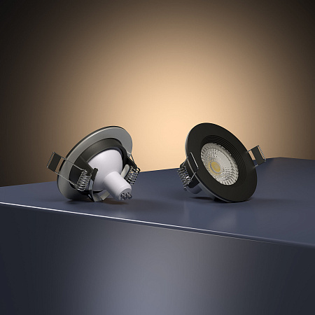 Светильник встраиваемый Elektrostandard City 25060/01 GU10 черный IP44 a070141 Светильник встраиваемый Elektrostandard City 25060/01 GU10 черный IP44 a070141