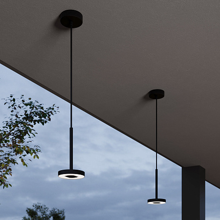 Уличный подвесной светодиодный светильник Elektrostandard Verano 35185/H черный a068591