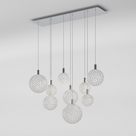 Светильник подвесной светодиодный Eurosvet Gemini 90353/9 хром a069039 Светильник подвесной светодиодный Eurosvet Gemini 90353/9 хром a069039