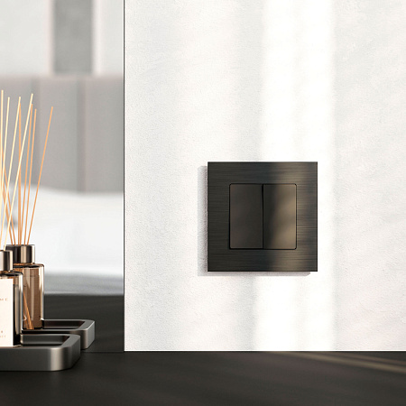 Рамка на 1 пост Werkel AluMax черный алюминий W0013508 a066329 Рамка на 1 пост Werkel AluMax черный алюминий W0013508 a066329