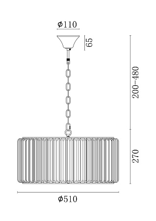 Хрустальная люстра Freya Esme FR1005PL-05SC Хрустальная люстра Freya Esme FR1005PL-05SC