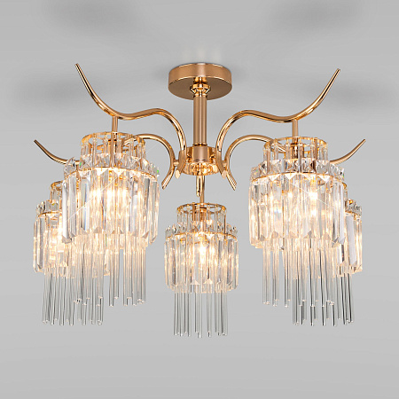 Люстра потолочная хрустальная  Eurosvet Sevilia 10119/5 золото (a052246)
