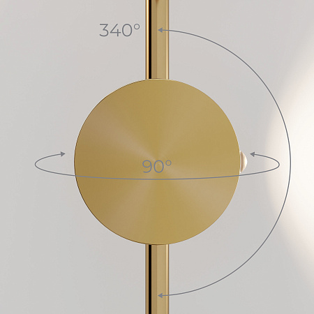 Светильник настенный светодиодный Elektrostandard Illume 40154/LED латунь a070999 Светильник настенный светодиодный Elektrostandard Illume 40154/LED латунь a070999