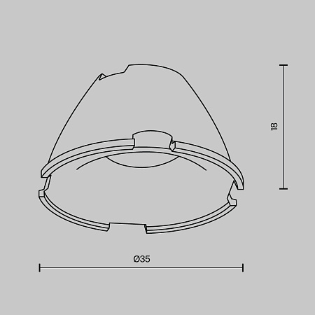Линза 18° для Alfa LED Maytoni Accessories LensD35-18