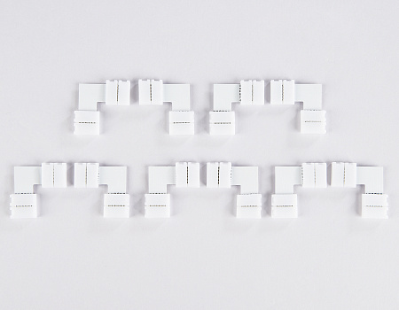 Соединитель угловой L для светодиодной ленты 5050 12/24V (6 конт.) 10 шт Ambrella light GS GS6801 Соединитель угловой L для светодиодной ленты 5050 12/24V (6 конт.) 10 шт Ambrella light GS GS6801