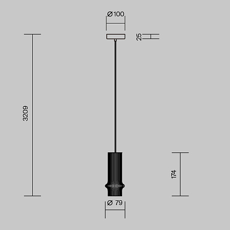 Светильник подвесной светодиодный Maytoni Pilastro MOD430PL-L5W3K1 Светильник подвесной светодиодный Maytoni Pilastro MOD430PL-L5W3K1