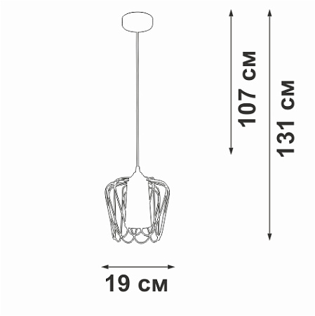 Светильник подвесной Vitaluce V2845-0/1S Светильник подвесной Vitaluce V2845-0/1S