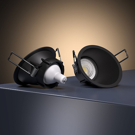 Светильник встраиваемый Elektrostandard Side 25059/01 GU10 черный a069721 Светильник встраиваемый Elektrostandard Side 25059/01 GU10 черный a069721