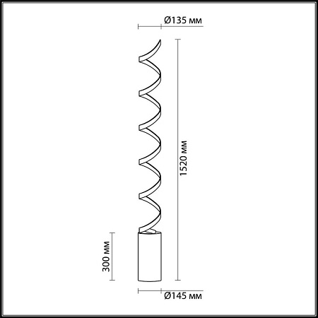 Торшер Odeon Light Spira 3832/30FL