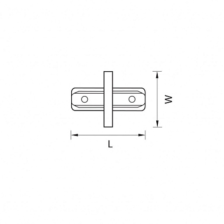 Коннектор прямой однофазный для встраиваемых треков Lightstar Barra 501107 Коннектор прямой однофазный для встраиваемых треков Lightstar Barra 501107