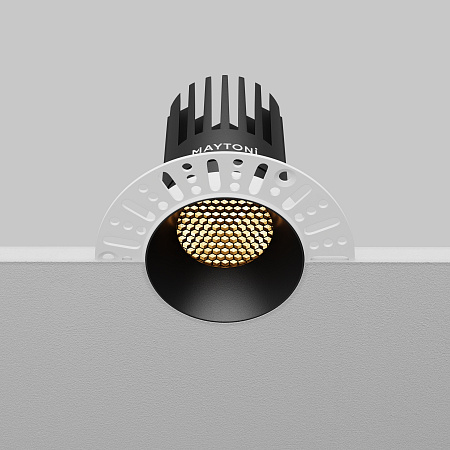 Светильник встраиваемый светодиодный Maytoni Dip DL121-15W-2.7K-TRS-B