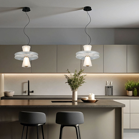 Светильник подвесной светодиодный Eurosvet Titania 40028/1 LED белый a069190 Светильник подвесной светодиодный Eurosvet Titania 40028/1 LED белый a069190