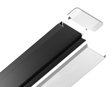 Встраиваемый профиль для ленты Ambrella light ILLUMINATION GP1100BK