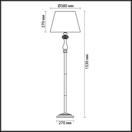 Торшер Odeon Light Gaellori 3393/1F