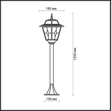 Парковый светильник Odeon Light Outer 2318/1F