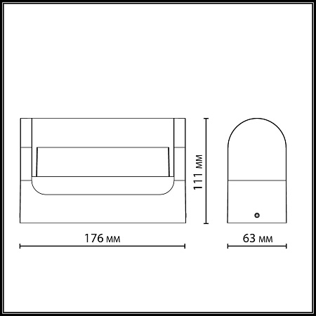 Уличный архитектурный светодиодный светильник Odeon Light TWINSET 7117/12WL Уличный архитектурный светодиодный светильник Odeon Light TWINSET 7117/12WL