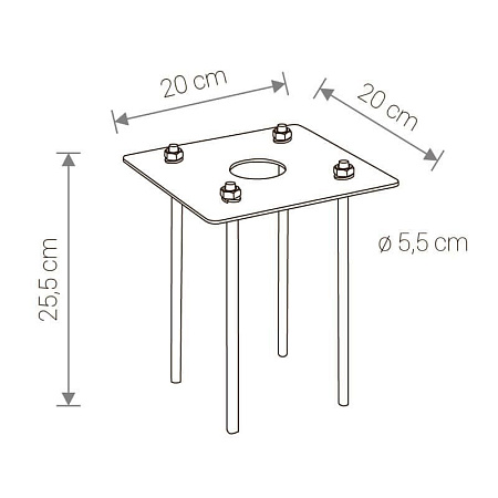 Основание для садово-паркового светильника Nowodvorski Pathway Led 8795 Основание для садово-паркового светильника Nowodvorski Pathway Led 8795