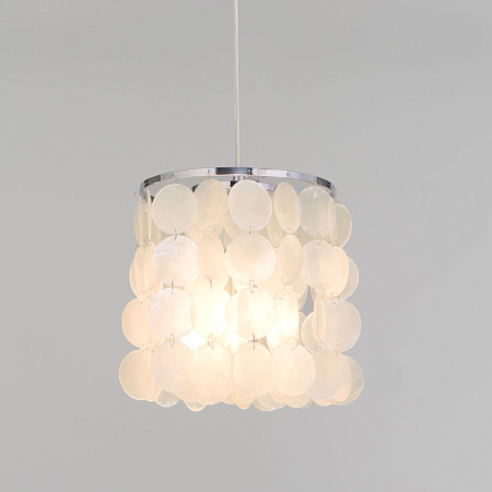 Светильник подвесной Eurosvet Sandra 60185/1 хром/перламутр a069247