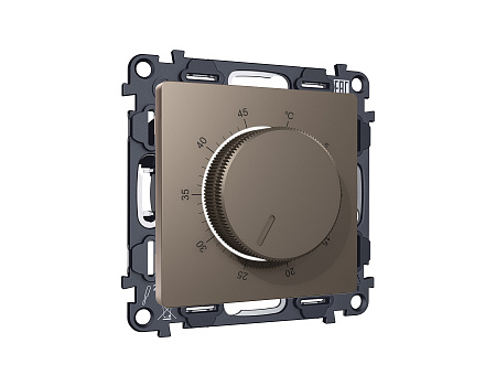 Комплект механизма терморегулятора с датчиком для теплого пола с подсветкой 16A-250V Ambrella Volt Alfa MA635710 Комплект механизма терморегулятора с датчиком для теплого пола с подсветкой 16A-250V Ambrella Volt Alfa MA635710