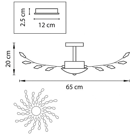 Потолочная люстра Lightstar Isabelle 791184