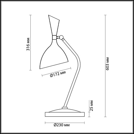 Настольная лампа Odeon Light Rasto 4665/1T
