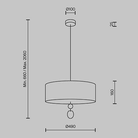 Светильник подвесной Maytoni Glamping MOD437PL-05B