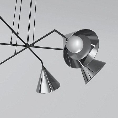 Люстра подвесная Eurosvet Enigma 70161/6 черный a069046 Люстра подвесная Eurosvet Enigma 70161/6 черный a069046